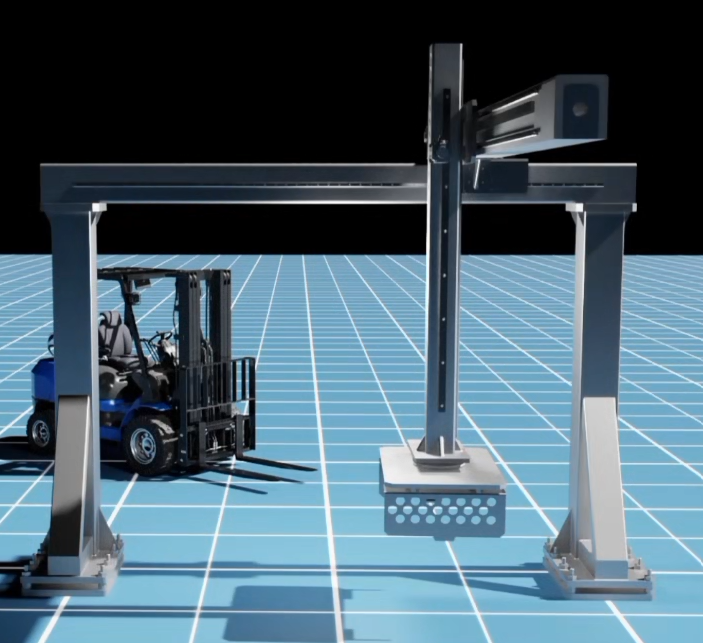 Robot cartésien 5 axes vue structurelle